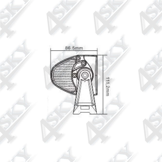 SK080 tekening maten zijaanzicht