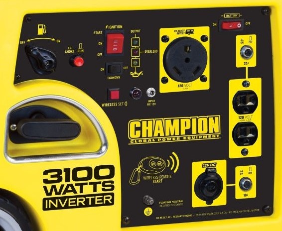 Champion-Power-Equipment-75537i-3100-Inverter-Generator-panel Champion generator