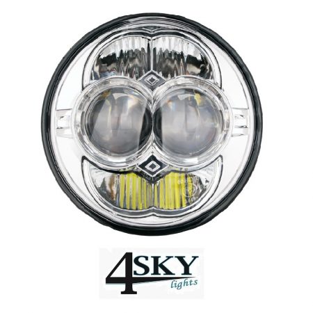 lmotor Led koplamp chrome 5,75 inch