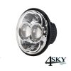 led koplamp 5,75 inch chrome