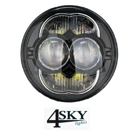 Motor Led koplamp black 5,75 inch