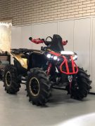 Led light bar SK601 met positielicht op Quad van Can Am