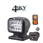 Elektrische zwarte led zoeklamp
