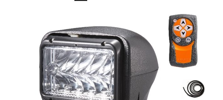 Elektrische zwarte led zoeklamp