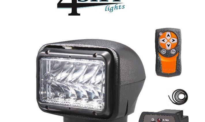 Elektrische zwarte led zoeklamp
