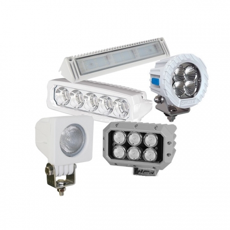 Led werklampen wit motorjacht