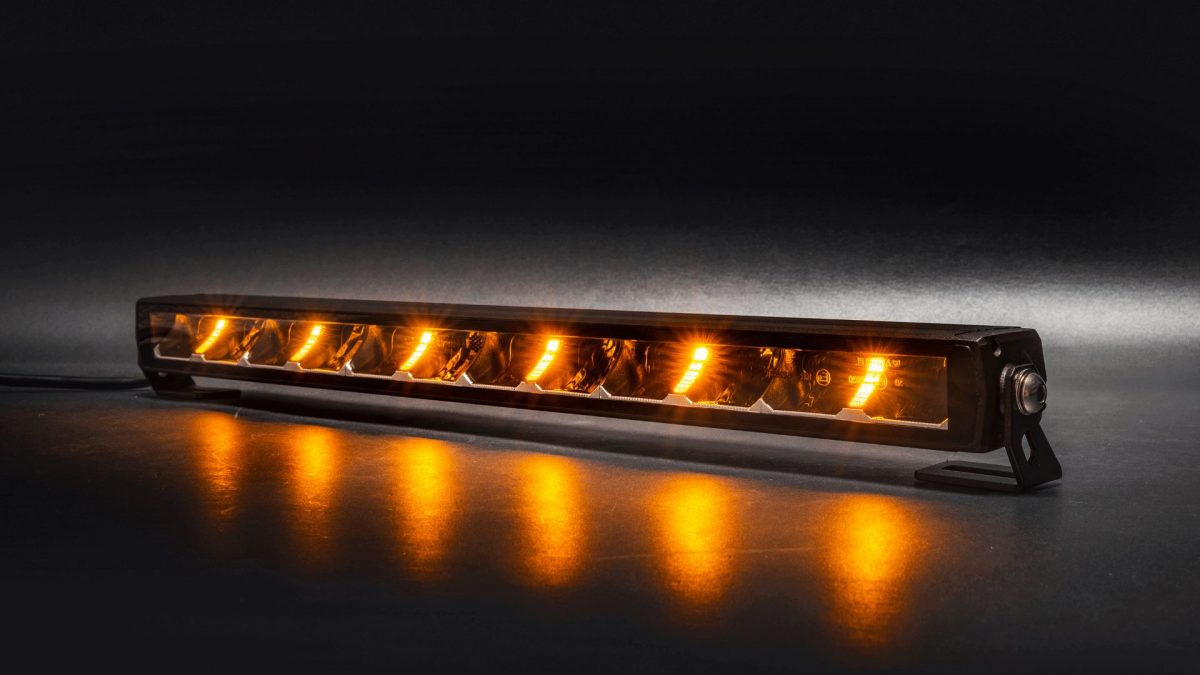Slimline Led Lightbar 52cm lang - positielicht amber of wit