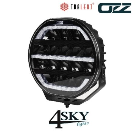OZZ XR2 P9″ LED verstraler zwart 160 watt 15.000 Lumen met positielicht amberwit