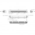 Skybar 510 Lightbar met Flitser - amber / wit positielicht