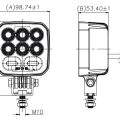 LED Werklamp met R65 flitser 2250lm IP69K