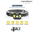 led-cob accu hoofdlamp 180 lumen-lightBeam-4sky Lights