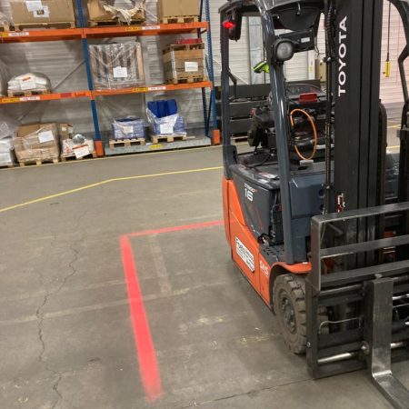 LED RED Line forklift safety lamp-4sky Lights