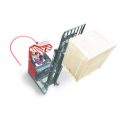LED RED Semi-circle forklift safety lamp 10-80v