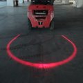 LED RED Semi-circle forklift safety lamp 10-80v