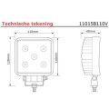 LED Werklamp MULTIVOLT 10v-110v