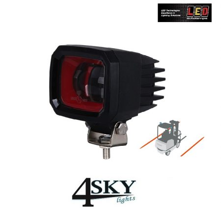 LED RED Line forklift safety lamp 10-80v
