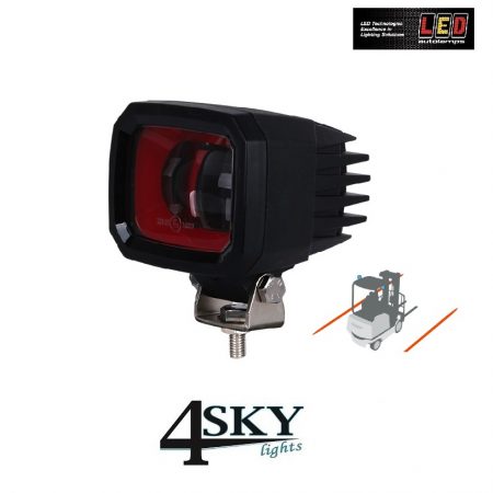 LED RED Line forklift safety lamp 10-80v