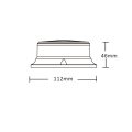 Veloce 27 watt LED Flitslamp afmetingen