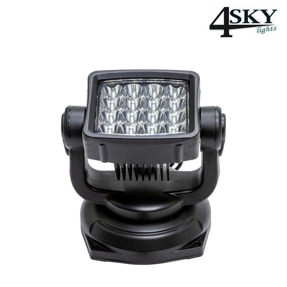 Elektrisch LED zoeklicht met afstandbediening 80W 8100 lumen-5 elektrische 80 watt LED schijnwerper