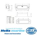 Hella Sea Hawk-R LED Deck Floodlights