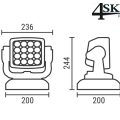 elektrische 80 watt LED schijnwerper