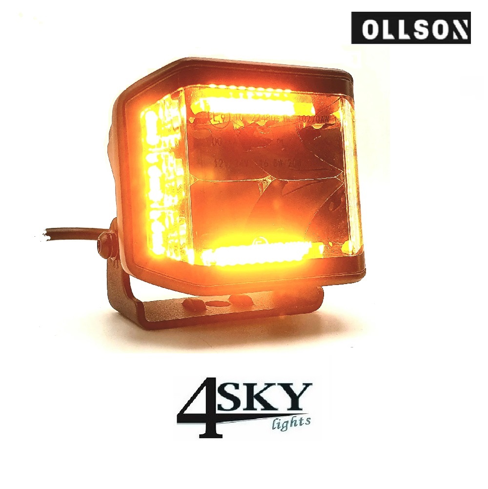 OLLSON Side-shooter Led achteruitrijlamp met ingebouwde led Flitsers OLLSON Side-shooter