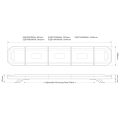 LED flitslampbalk 862mm