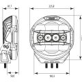 Seeker Quantum LED verstraler 9 inch met duall colour positielicht