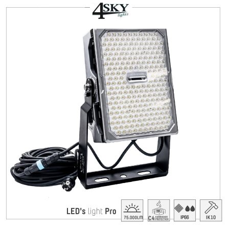 Professionele 500 Watt krachtige schijnwerper - 75.000 lumen - IK10 slagvastheid