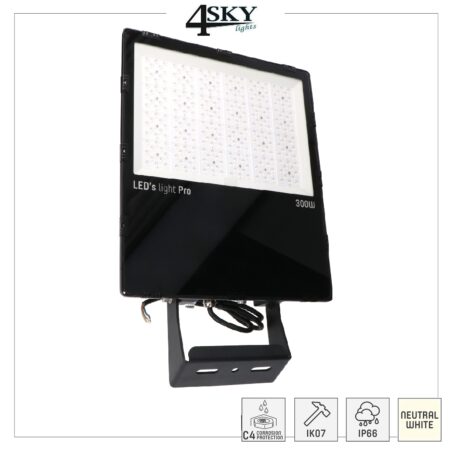 LED-buitenschijnwerper 300 watt 42.000lm 4000K IP66 - CREE LED - Sosen Voeding IK07
