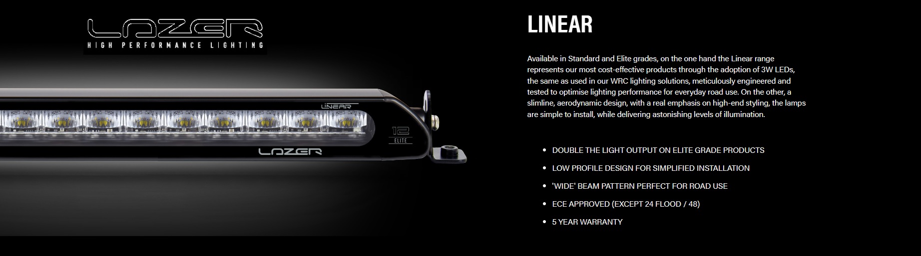 LAZER LINEAIR led lightbar