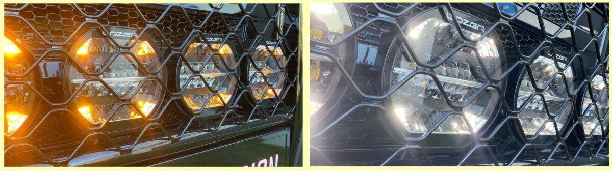 Lazer Sentinel led verstraler - positielicht wit/amber