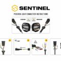 Sentinel Led verstraler Lazer 9 inch met positielicht in amber en wit