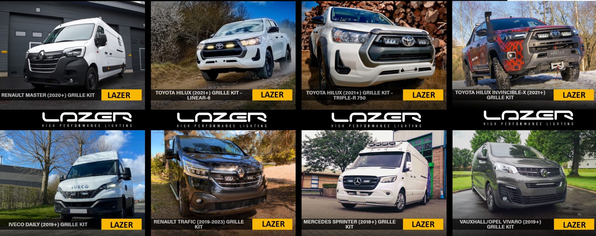 grille installatiekits LAZER