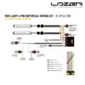 2L-LP-6C-350 Superseal 6 pin Two-Lamp momentary Kabelset