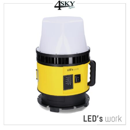 Accu 60 watt LED werklamp 8.400 Lumen 5000K IP55 5 jaar garantie