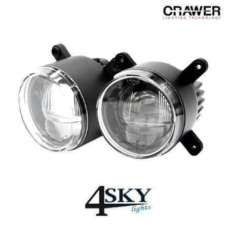 CRAWER 90mm LED koplamp SET Hyperios
