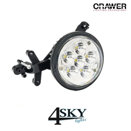 CRAWER LED grootlicht inbouw koplamp (rond) met E-markering voor John Deere R en M series
