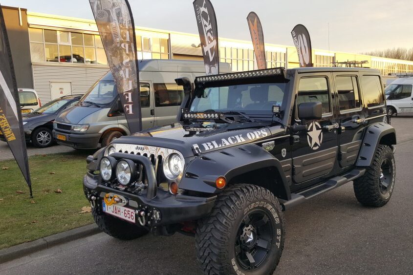 Led Light bar op Wrangler JK Led Light bars op Wrangler JK