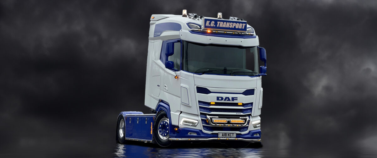 Ledbar op DAF truck