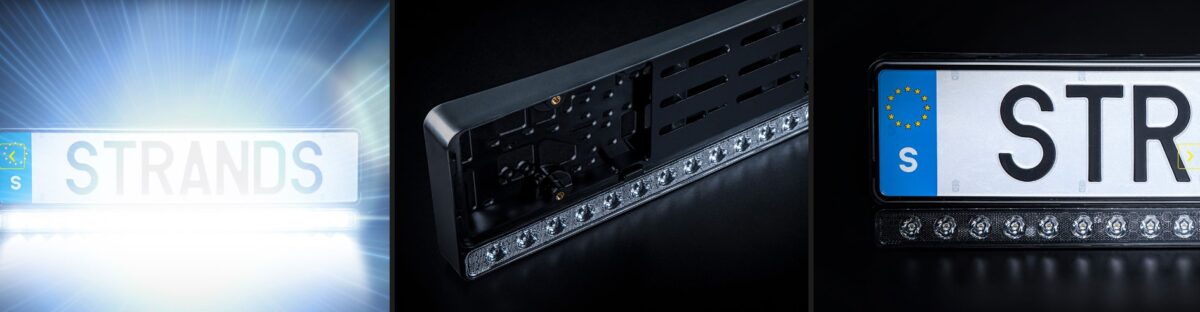 Nuuk e-line license plate led bar Strands