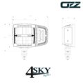 OZZ XH1 LED koplamp met richtingaanwijzer en positielicht met EU certificering