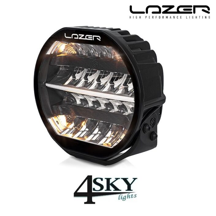 Sentinel Led verstraler Lazer 9 inch met positielicht in amber en wit