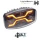 X SPIDER LED verstraler dual colour positielicht en ingebouwde Led flitsers