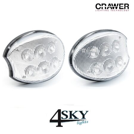 CRAWER Ovale LED werklamp inbouw set 30 watt CR-1043 CR-1044