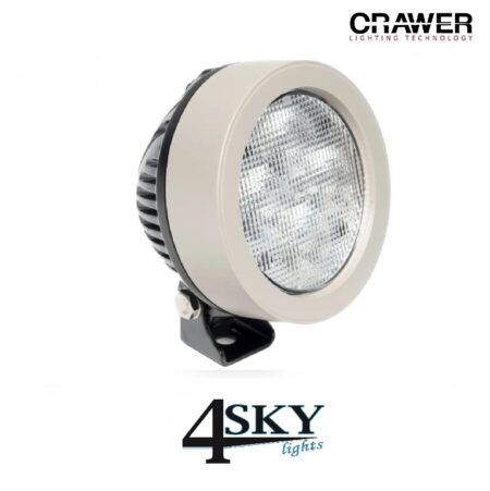 CRAWER grijze ronde LED werklamp 40W rond 3.500 Lumen
