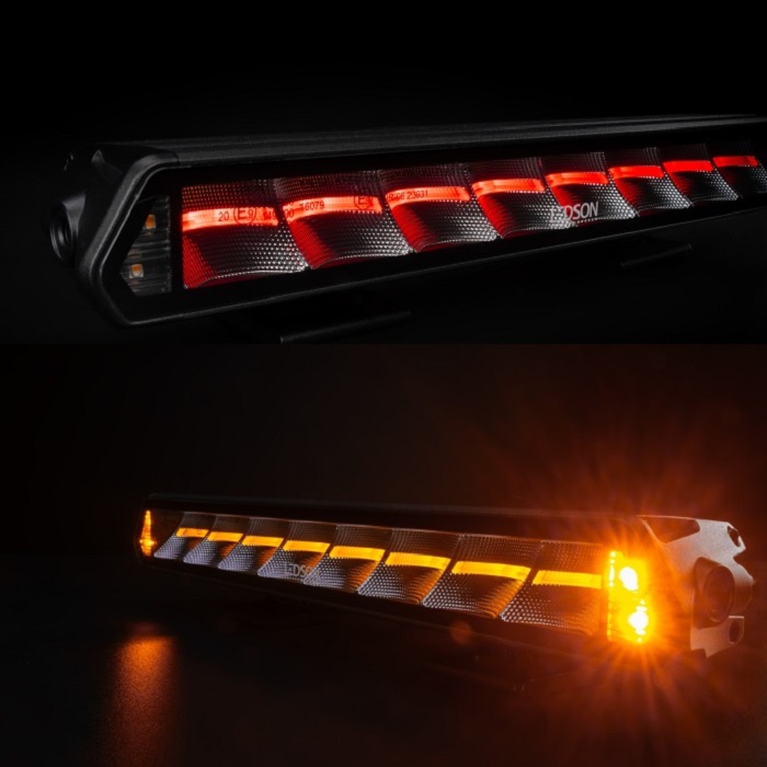 Ledso led light bar - strobe position light RED AMBER