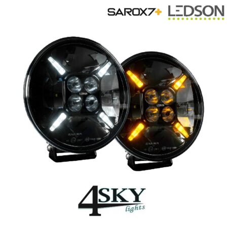 Sarox7+ Gen 2 7 inch zwarte Led verstraler IP69K drukwaterdicht