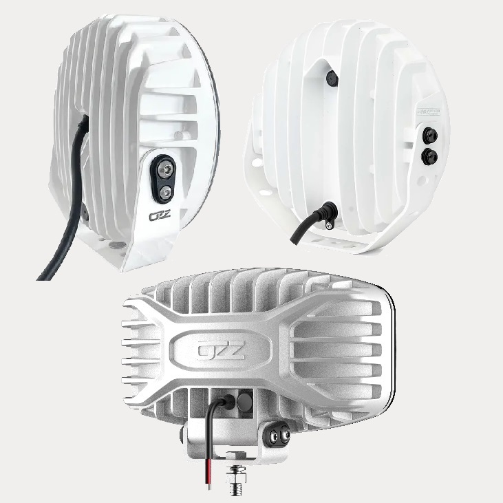 verstraler met witte behuizing
