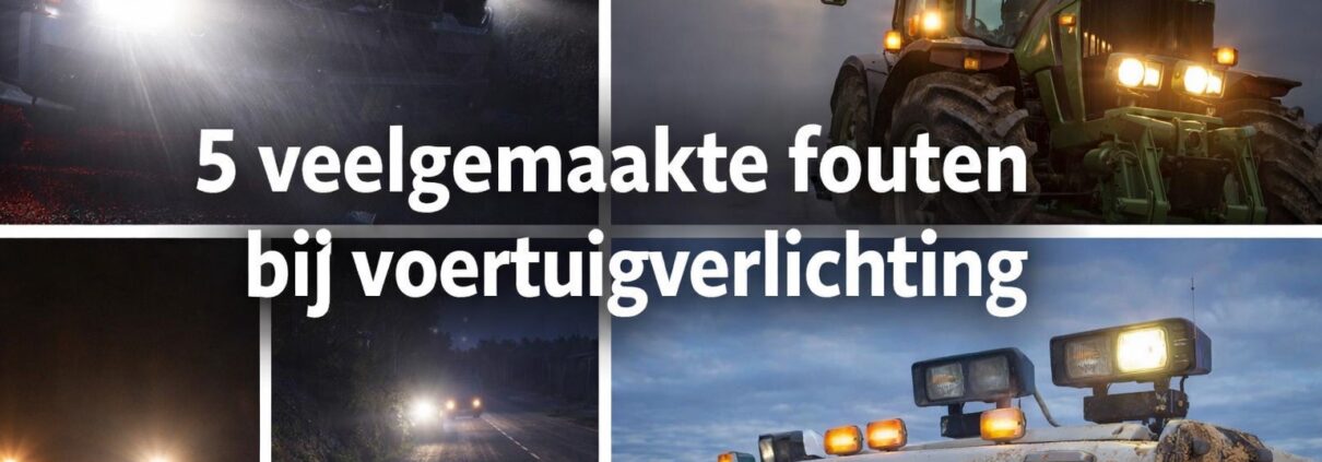 5 veelgemaakte fouten bij voertuigverlichting